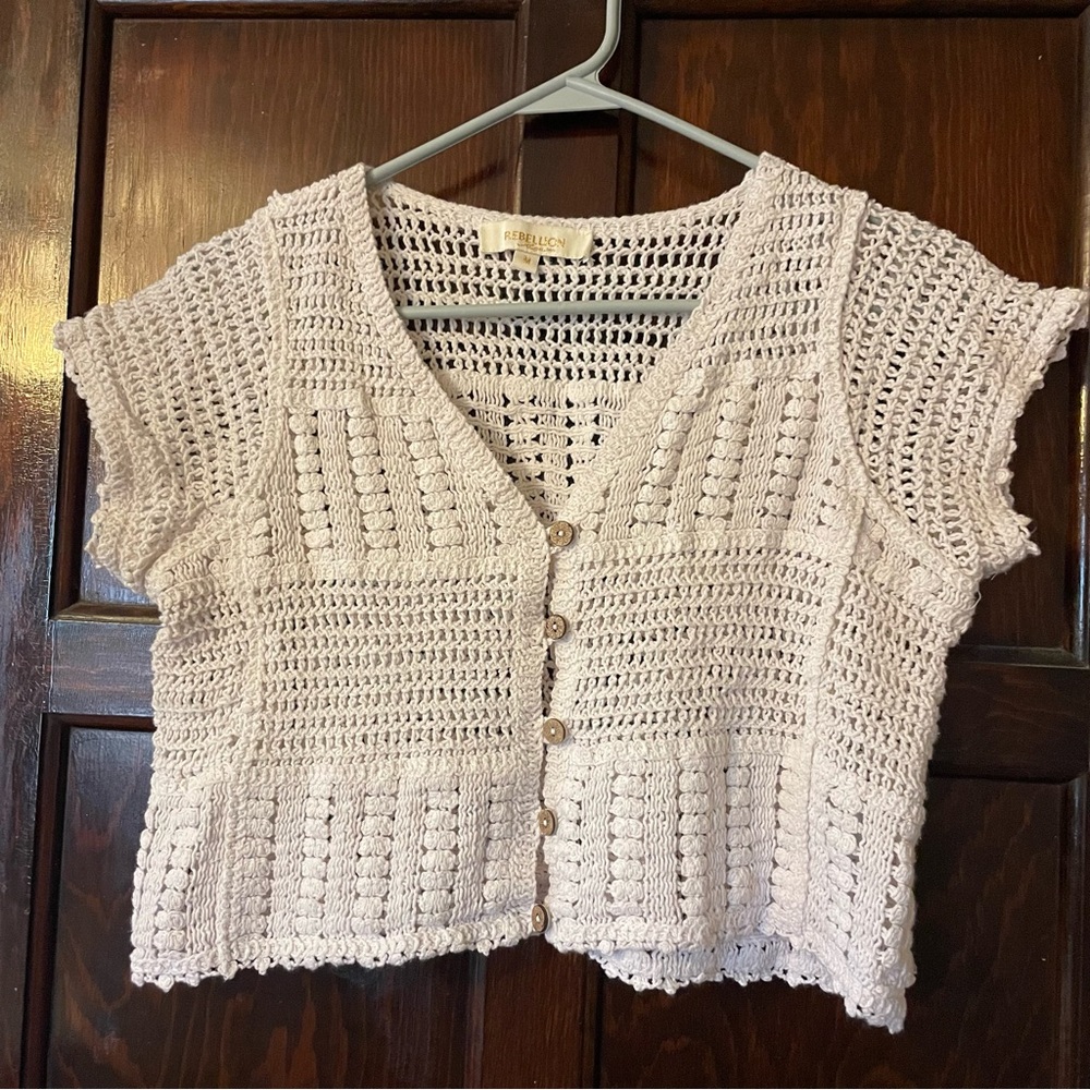Patchwork crochet top